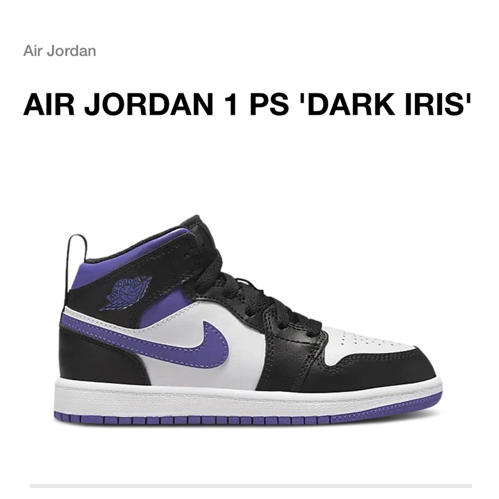 BRAND NEW Youth Air Jordan 1 PS “Dark Iris”